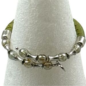 Alex and Ani Vintage 66 Silver Tone Bangle Energy Technology USA Bracelet Casual
